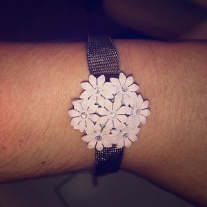 Anne Klein Gold and Mother of Pearl Bracelet Watch